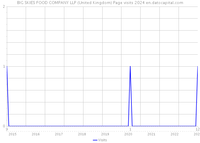 BIG SKIES FOOD COMPANY LLP (United Kingdom) Page visits 2024 