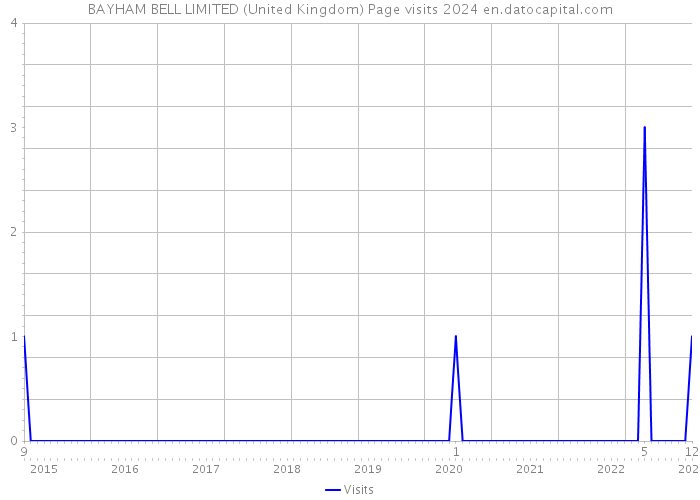 BAYHAM BELL LIMITED (United Kingdom) Page visits 2024 