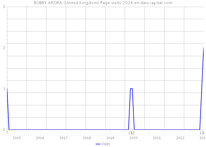 BOBBY ARORA (United Kingdom) Page visits 2024 