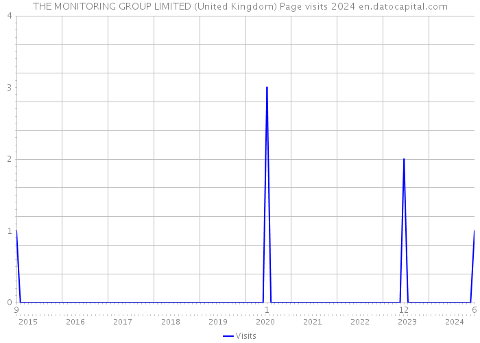 THE MONITORING GROUP LIMITED (United Kingdom) Page visits 2024 