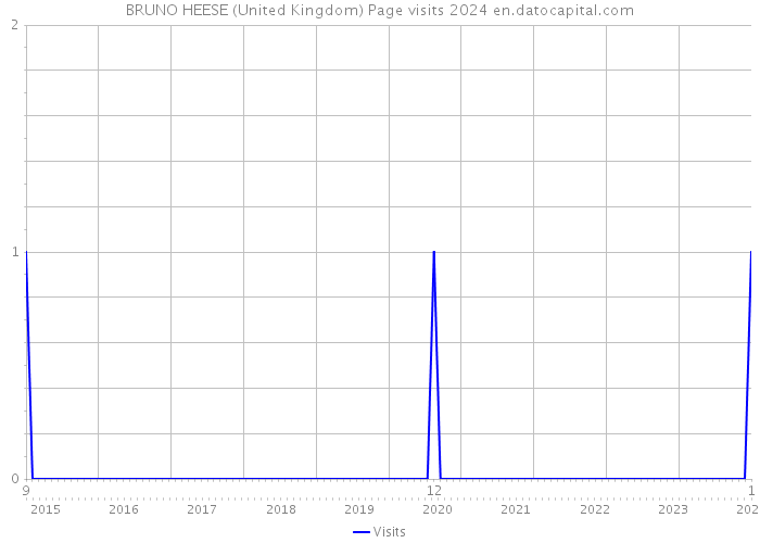 BRUNO HEESE (United Kingdom) Page visits 2024 