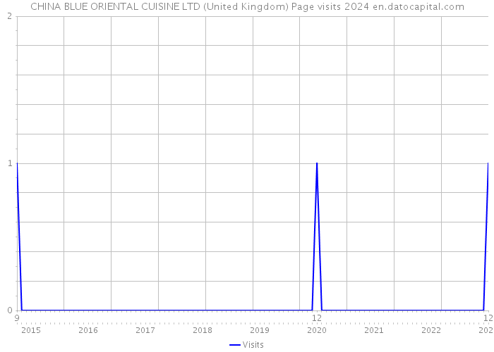 CHINA BLUE ORIENTAL CUISINE LTD (United Kingdom) Page visits 2024 