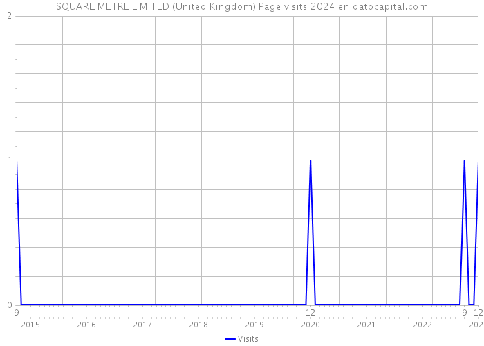 SQUARE METRE LIMITED (United Kingdom) Page visits 2024 