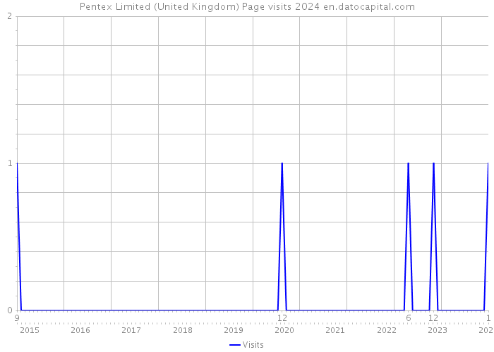 Pentex Limited (United Kingdom) Page visits 2024 
