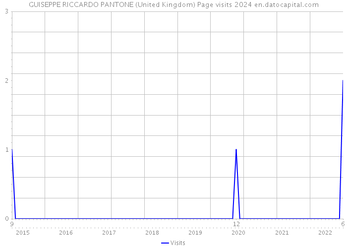 GUISEPPE RICCARDO PANTONE (United Kingdom) Page visits 2024 