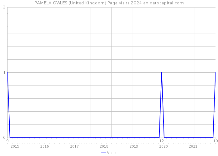 PAMELA OWLES (United Kingdom) Page visits 2024 