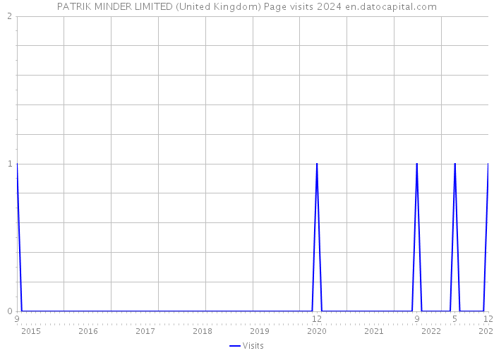 PATRIK MINDER LIMITED (United Kingdom) Page visits 2024 