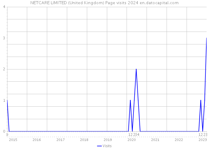 NETCARE LIMITED (United Kingdom) Page visits 2024 