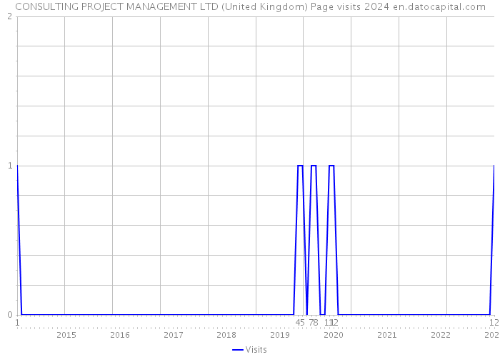 CONSULTING PROJECT MANAGEMENT LTD (United Kingdom) Page visits 2024 