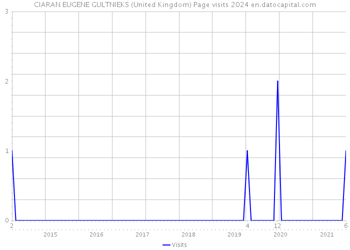 CIARAN EUGENE GULTNIEKS (United Kingdom) Page visits 2024 