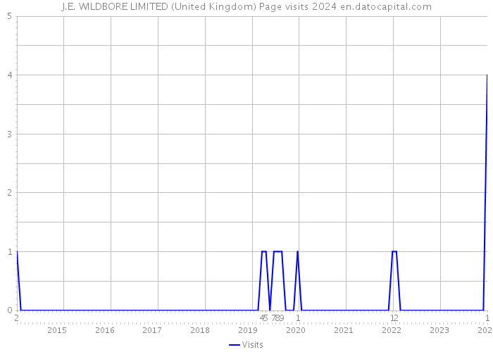 J.E. WILDBORE LIMITED (United Kingdom) Page visits 2024 