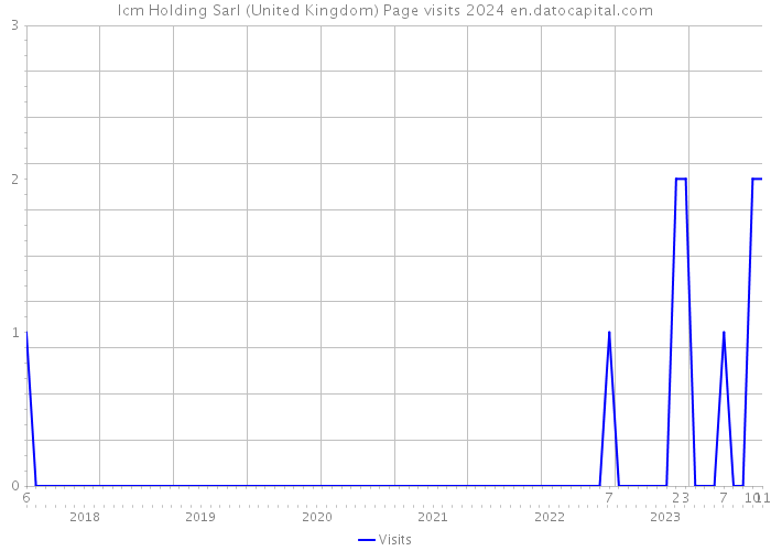 Icm Holding Sarl (United Kingdom) Page visits 2024 