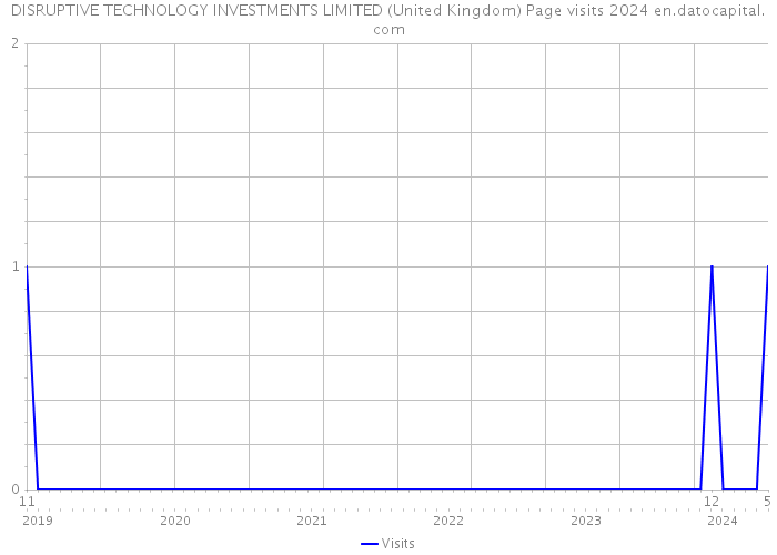 DISRUPTIVE TECHNOLOGY INVESTMENTS LIMITED (United Kingdom) Page visits 2024 