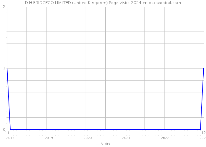 D H BRIDGECO LIMITED (United Kingdom) Page visits 2024 