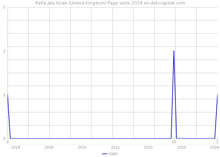 Refia Jale Ilicak (United Kingdom) Page visits 2024 