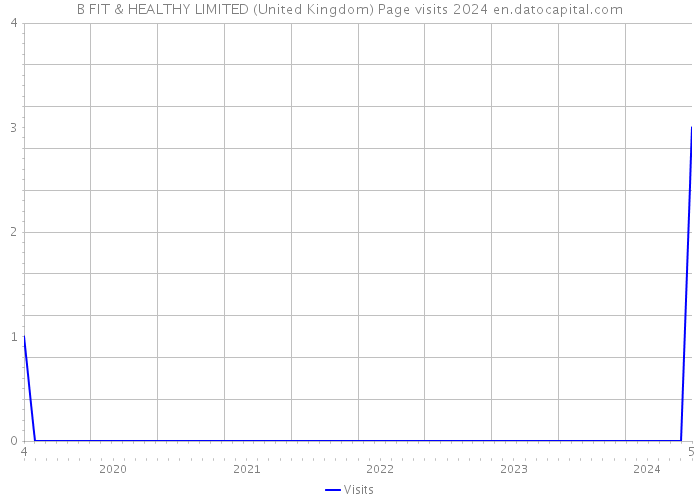 B FIT & HEALTHY LIMITED (United Kingdom) Page visits 2024 