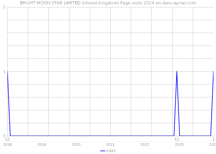 BRIGHT MOON STAR LIMITED (United Kingdom) Page visits 2024 