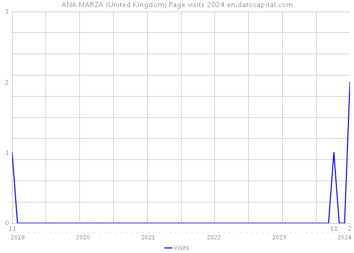 ANA MARZA (United Kingdom) Page visits 2024 