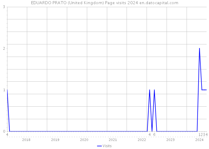 EDUARDO PRATO (United Kingdom) Page visits 2024 
