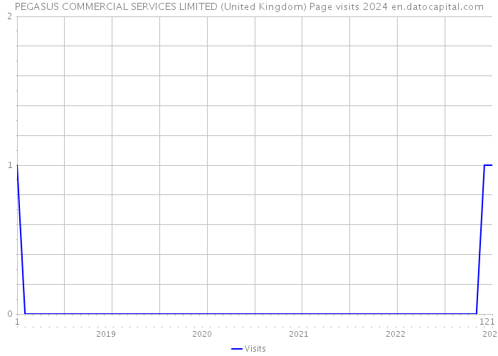 PEGASUS COMMERCIAL SERVICES LIMITED (United Kingdom) Page visits 2024 