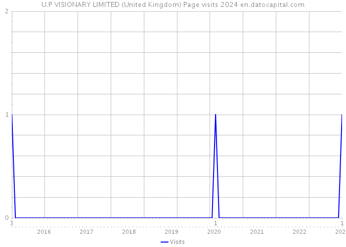 U.P VISIONARY LIMITED (United Kingdom) Page visits 2024 