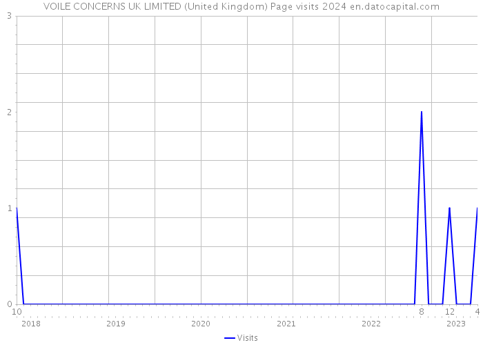 VOILE CONCERNS UK LIMITED (United Kingdom) Page visits 2024 