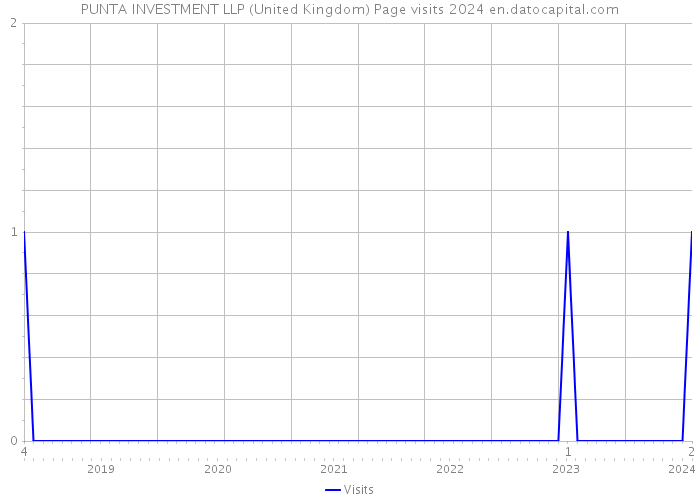 PUNTA INVESTMENT LLP (United Kingdom) Page visits 2024 