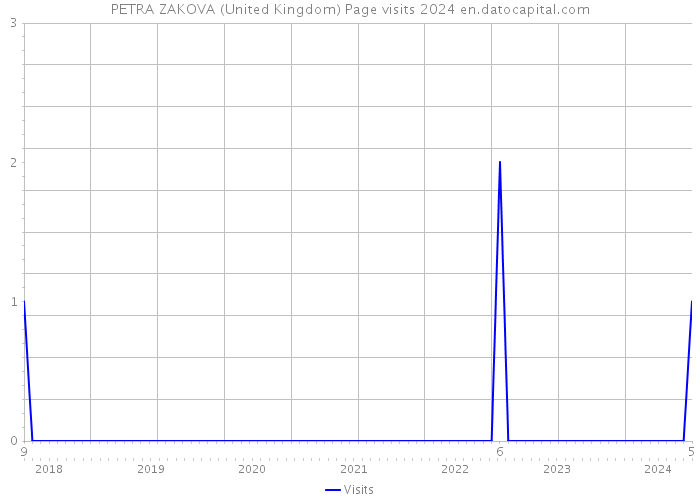 PETRA ZAKOVA (United Kingdom) Page visits 2024 