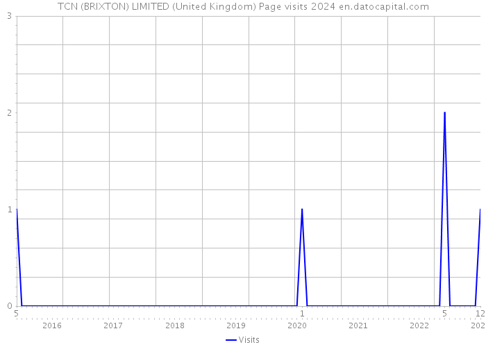 TCN (BRIXTON) LIMITED (United Kingdom) Page visits 2024 