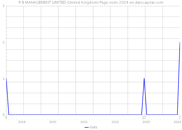 R B MANAGEMENT LIMITED (United Kingdom) Page visits 2024 
