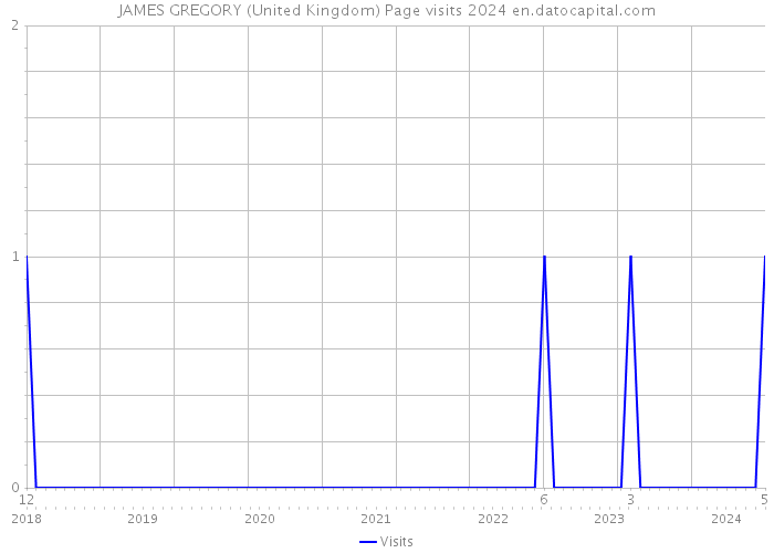JAMES GREGORY (United Kingdom) Page visits 2024 