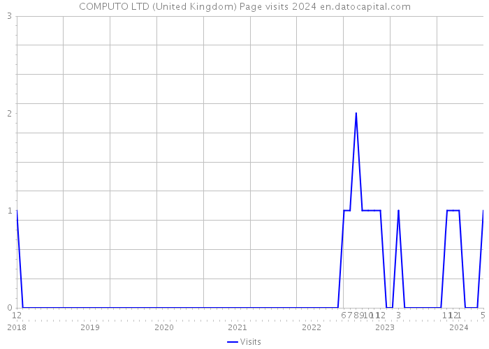 COMPUTO LTD (United Kingdom) Page visits 2024 