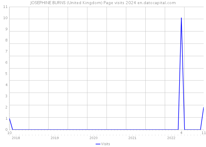JOSEPHINE BURNS (United Kingdom) Page visits 2024 