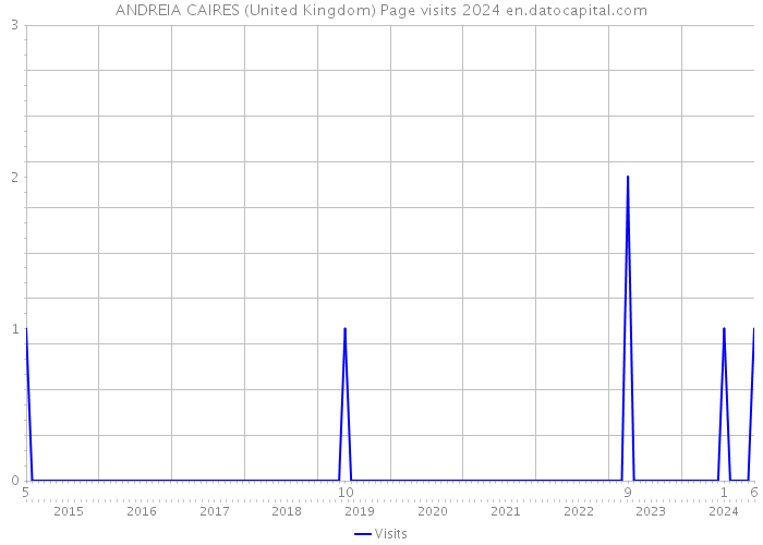ANDREIA CAIRES (United Kingdom) Page visits 2024 