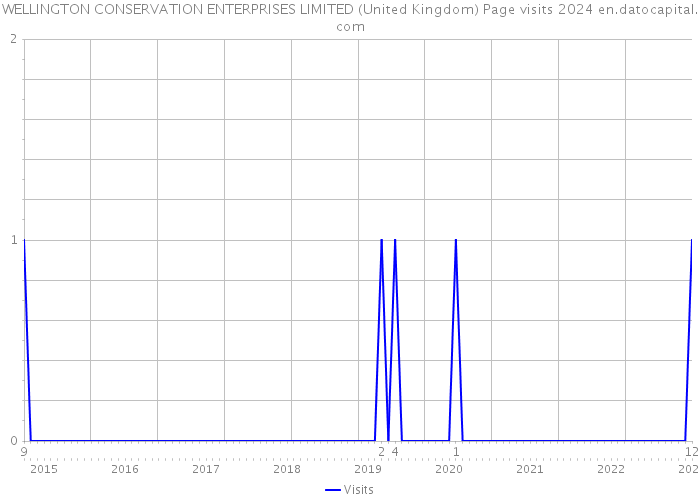 WELLINGTON CONSERVATION ENTERPRISES LIMITED (United Kingdom) Page visits 2024 