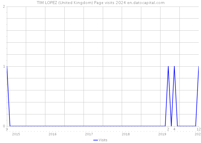 TIM LOPEZ (United Kingdom) Page visits 2024 