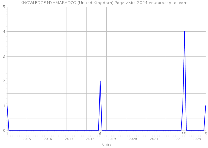 KNOWLEDGE NYAMARADZO (United Kingdom) Page visits 2024 