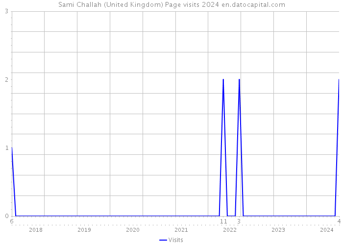 Sami Challah (United Kingdom) Page visits 2024 