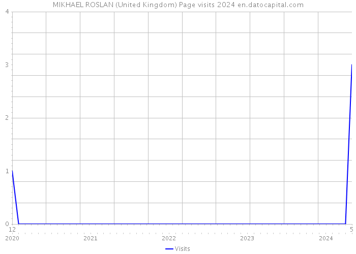 MIKHAEL ROSLAN (United Kingdom) Page visits 2024 