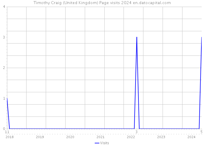 Timothy Craig (United Kingdom) Page visits 2024 