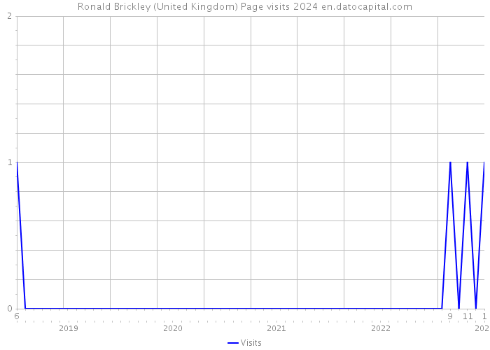 Ronald Brickley (United Kingdom) Page visits 2024 