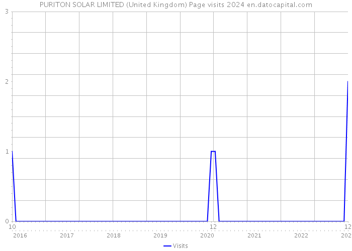 PURITON SOLAR LIMITED (United Kingdom) Page visits 2024 