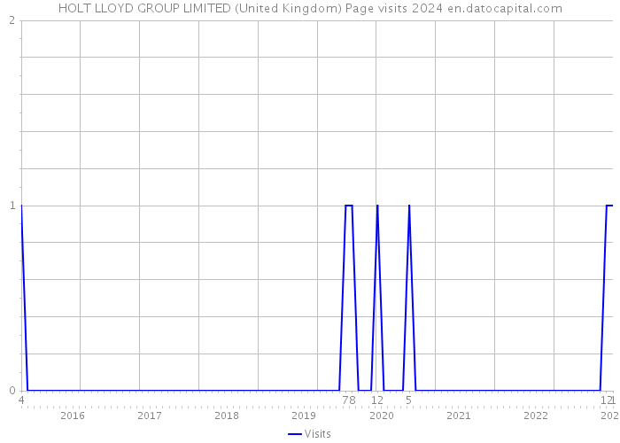 HOLT LLOYD GROUP LIMITED (United Kingdom) Page visits 2024 