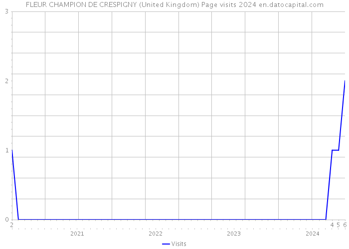 FLEUR CHAMPION DE CRESPIGNY (United Kingdom) Page visits 2024 