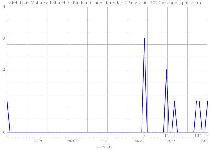 Abdulaziz Mohamed Khalid Al-Rabban (United Kingdom) Page visits 2024 