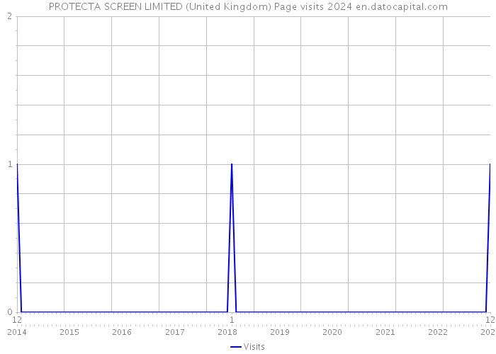 PROTECTA SCREEN LIMITED (United Kingdom) Page visits 2024 