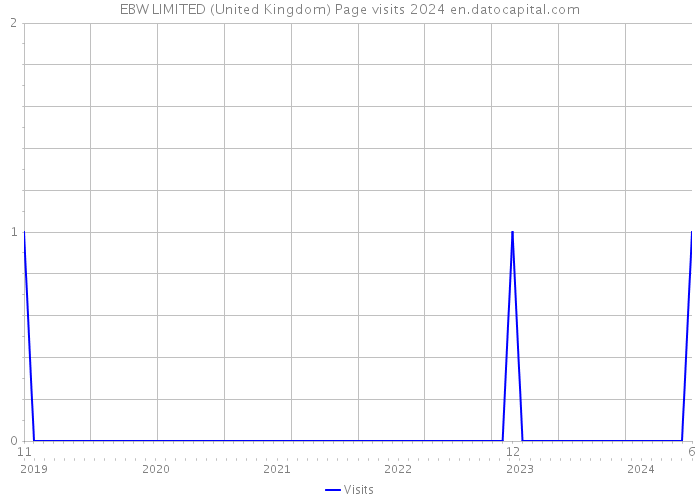 EBW LIMITED (United Kingdom) Page visits 2024 