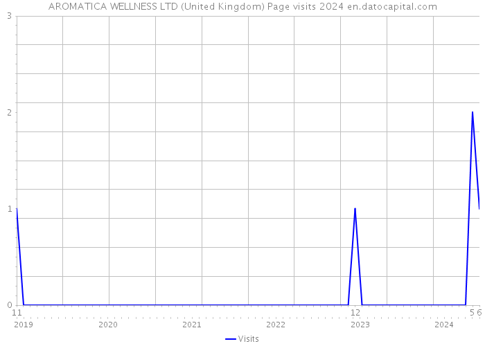 AROMATICA WELLNESS LTD (United Kingdom) Page visits 2024 