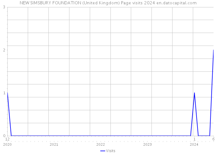 NEW SIMSBURY FOUNDATION (United Kingdom) Page visits 2024 