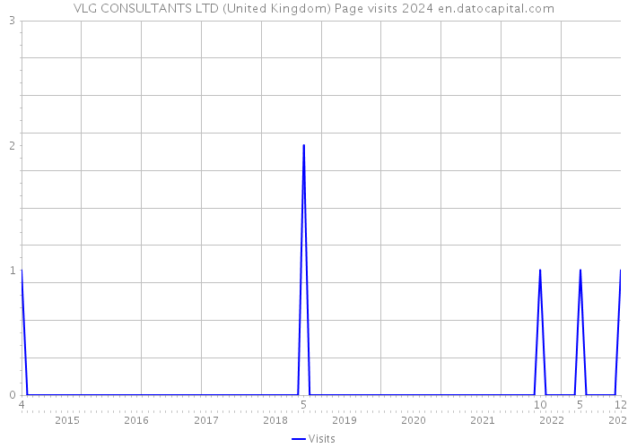 VLG CONSULTANTS LTD (United Kingdom) Page visits 2024 